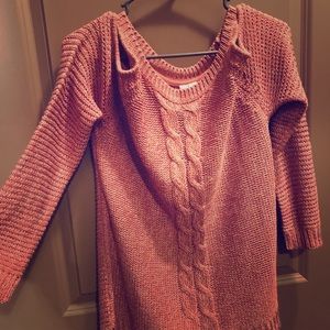 Cold Shoulder Cable Kit Sweater